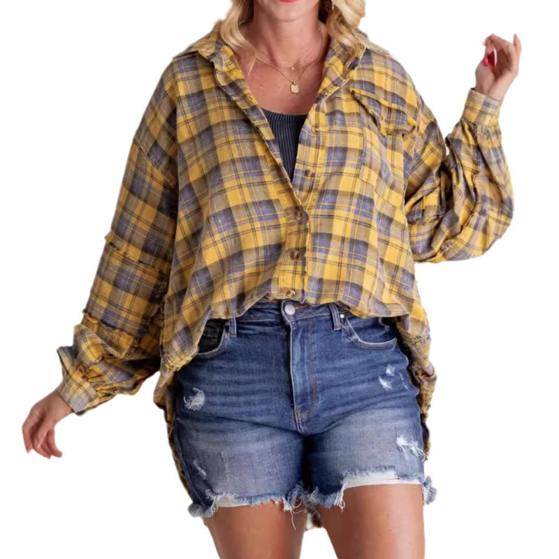 Camisa Oversize Cuadros