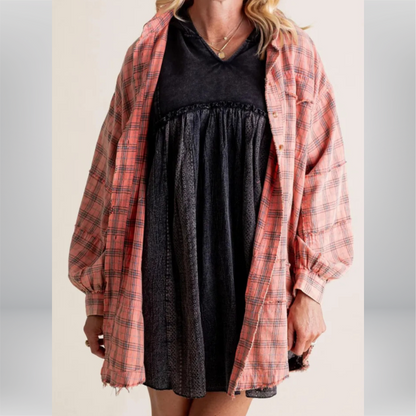 Camisa Oversize Cuadros