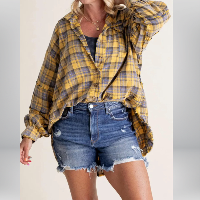 Camisa Oversize Cuadros