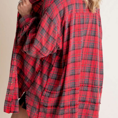 Camisa Oversize Cuadros