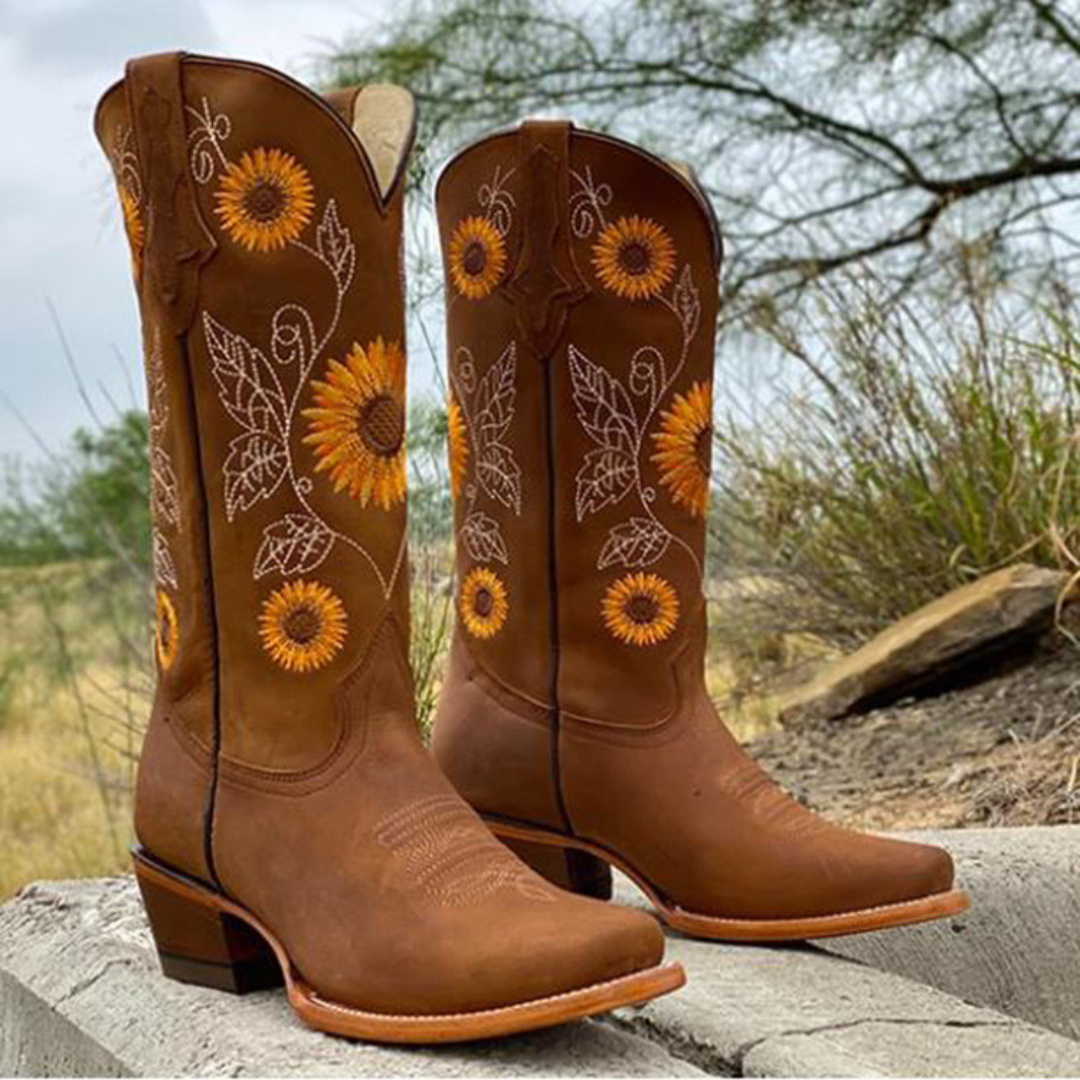 Botas Cowboy Sunflowers