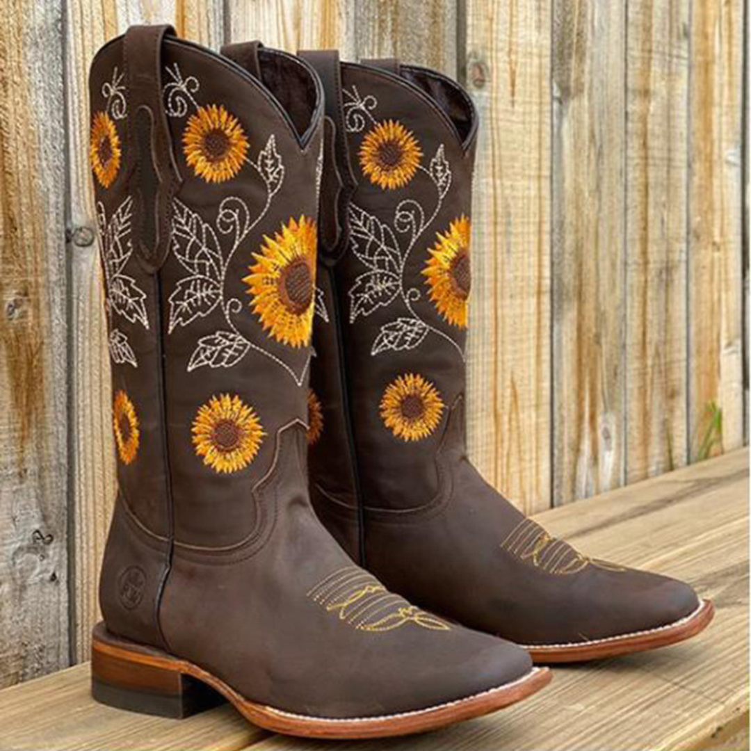 Botas Cowboy Sunflowers