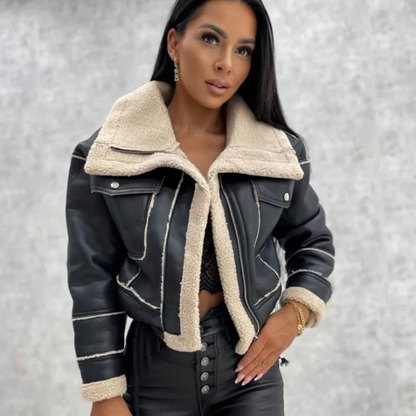 Gia shearling aviator jacket