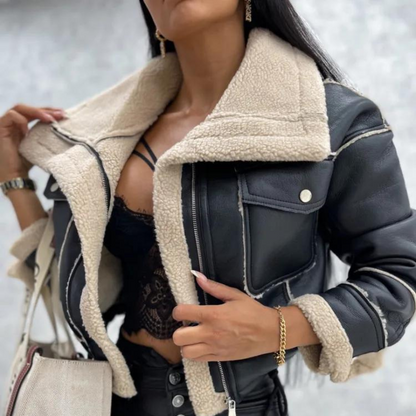 Gia shearling aviator jacket