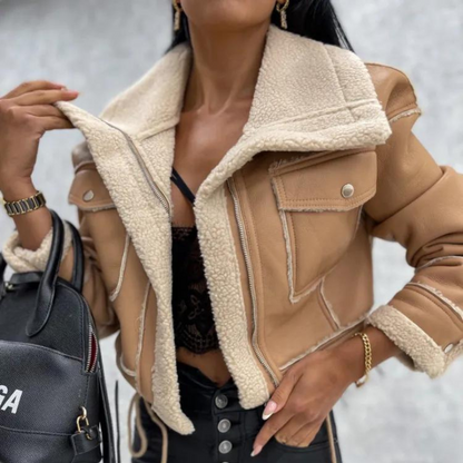 Gia shearling aviator jacket