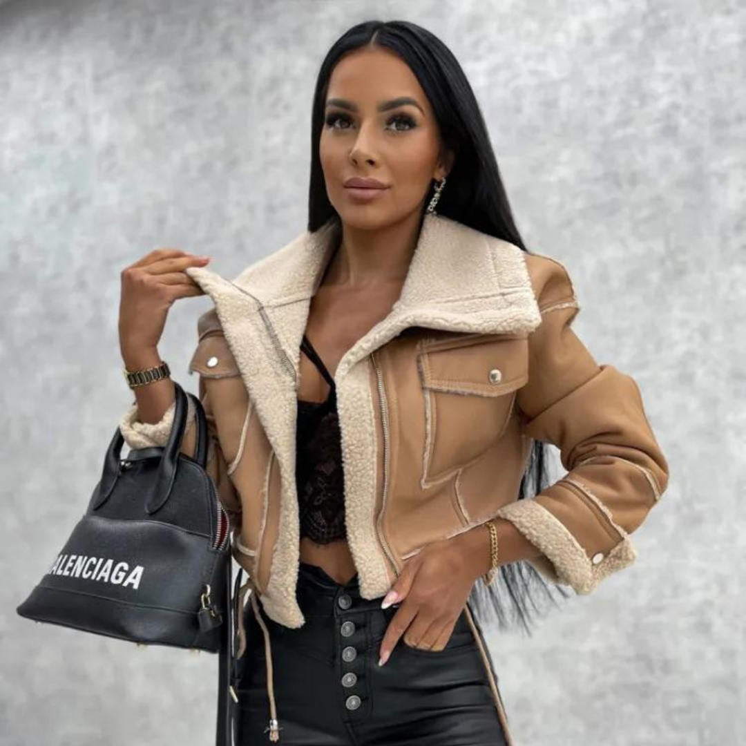 Gia shearling aviator jacket