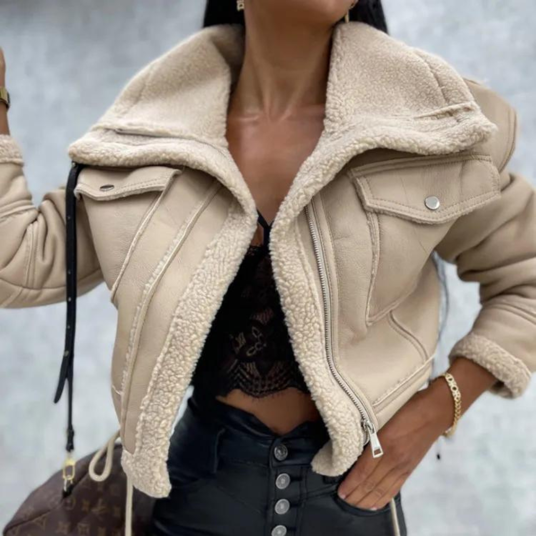 Gia shearling aviator jacket