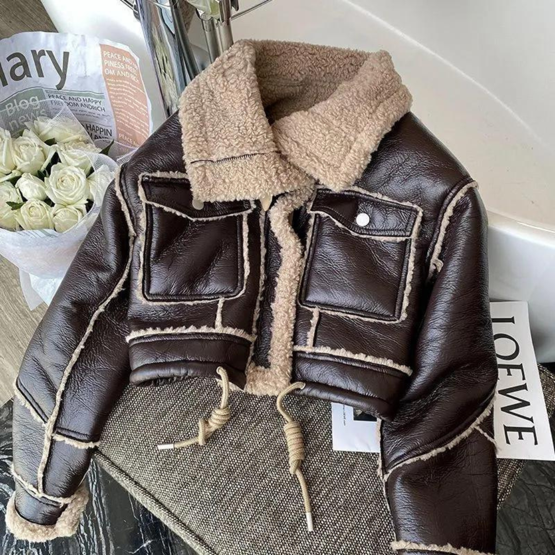 Gia shearling aviator jacket