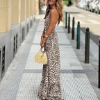 Vestido largo de leopardo Gonu