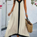 Vestido suelto bicolor Daniela