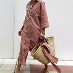 Lucia – Vestido camisero de rayas | Elegancia y versatilidad para cualquier ocasión