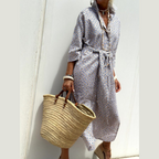 Lucia – Vestido camisero de rayas | Elegancia y versatilidad para cualquier ocasión