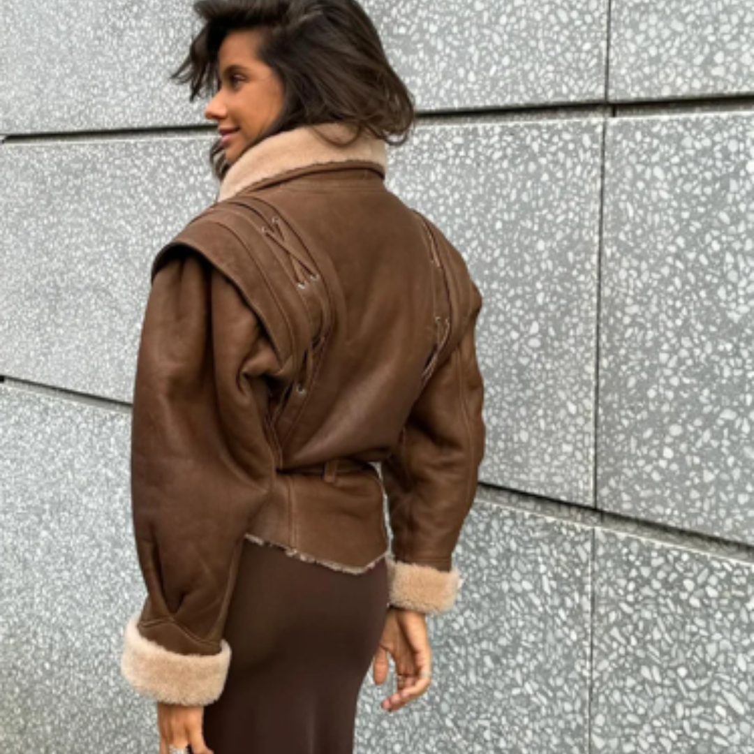 Coat made of fur and shearling Paris