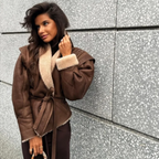 Coat made of fur and shearling Paris