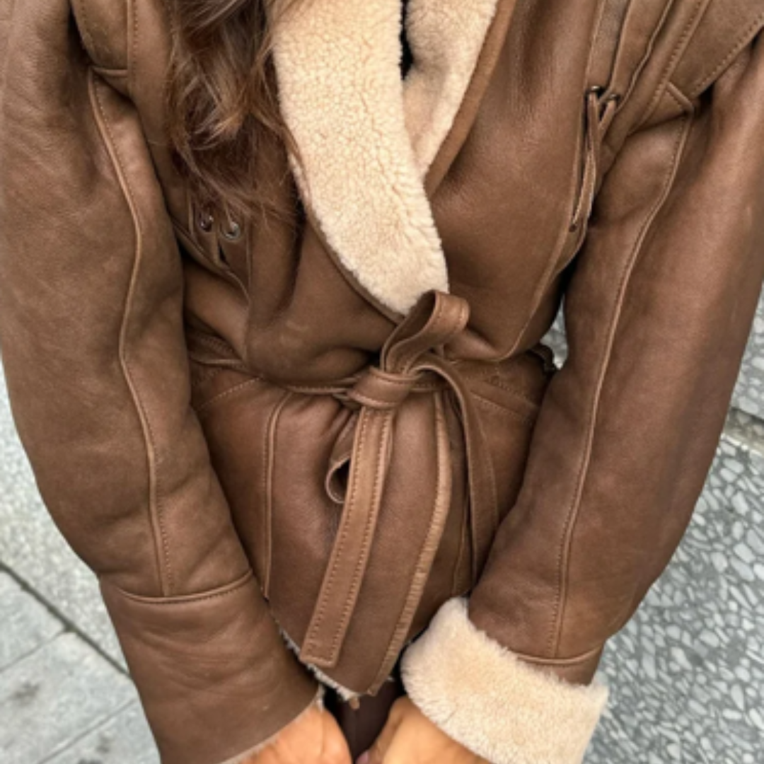Coat made of fur and shearling Paris
