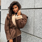 Coat made of fur and shearling Paris