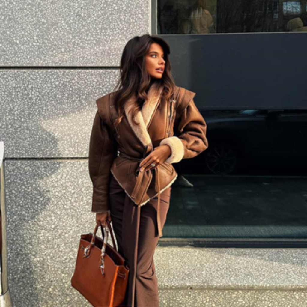 Coat made of fur and shearling Paris