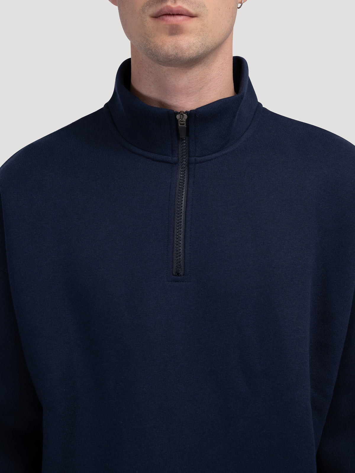 INCHEON Quarter-Zip Fleece Sweater