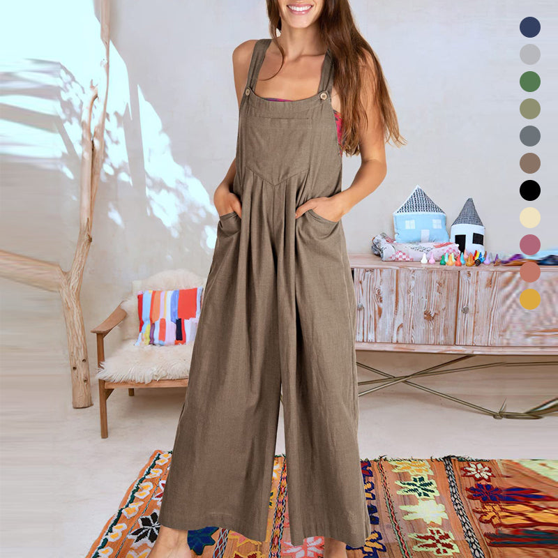 Sleeveless jumpsuit for women