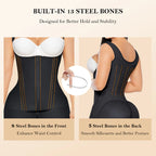 Colombian Postpartum Shapewear for Women – Tummy Control Butt Lifter Body Shaper with Zipper & Hooks