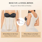 Colombian Postpartum Shapewear for Women – Tummy Control Butt Lifter Body Shaper with Zipper & Hooks