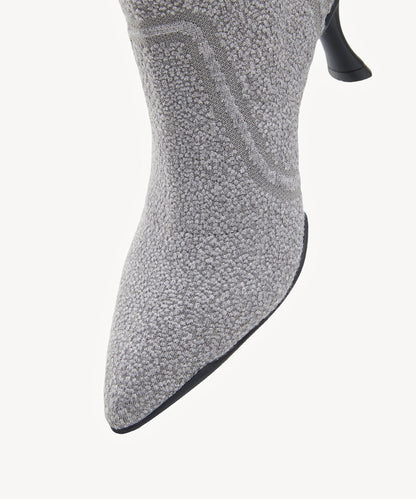 Botas altas de tacón alto y punta fina VeloVera™