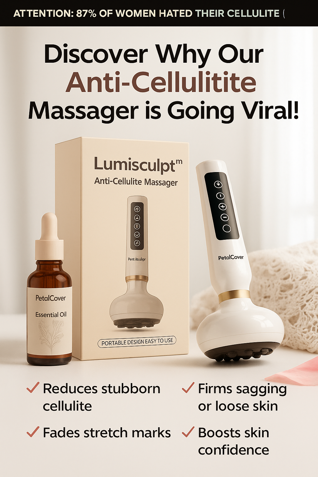Lumisculpt™ – Anti-Cellulite Massager + 4 FREE gifts