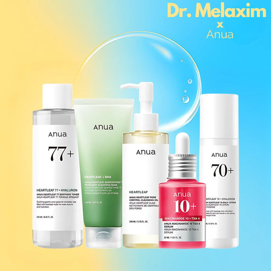 Korean Anua Glow Skincare Set | 5 Essentials