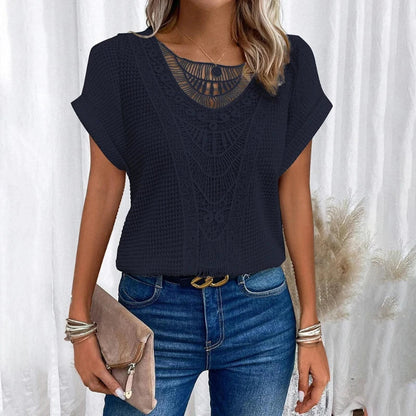 Blusa de encaje elegante 