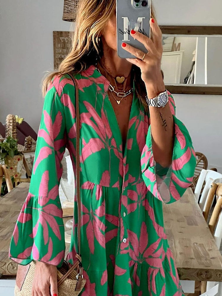 Loose Floral Dress
