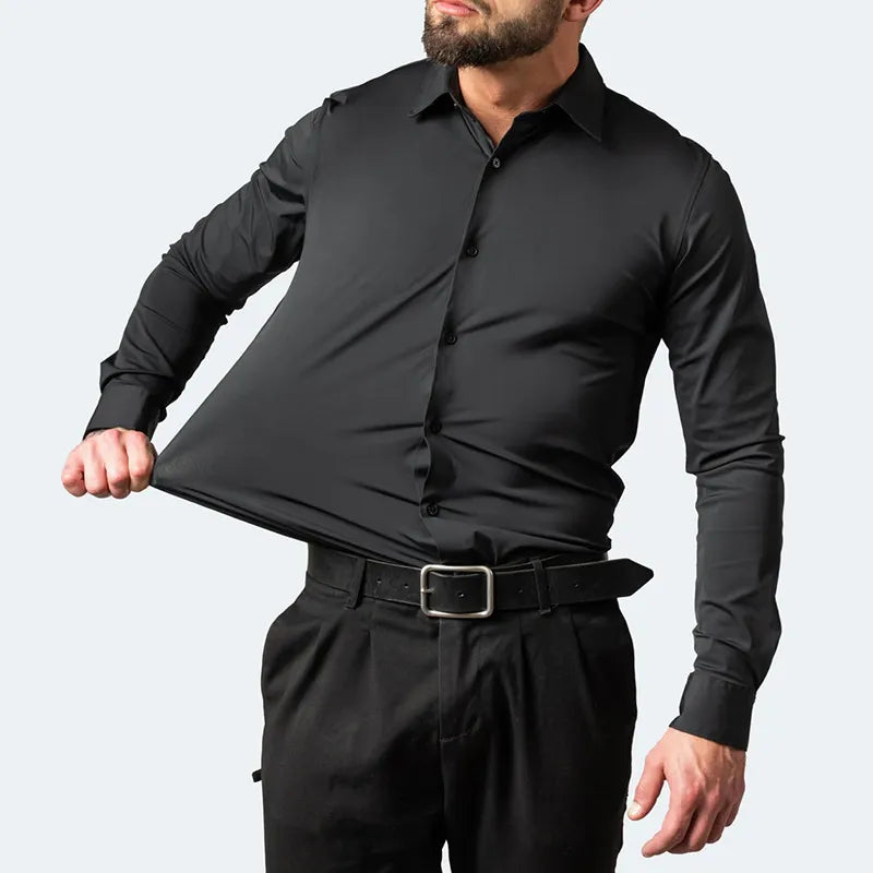 Anti-wrinkle stretch shirt