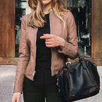 Elene | Genuine Leather Jacket for Women