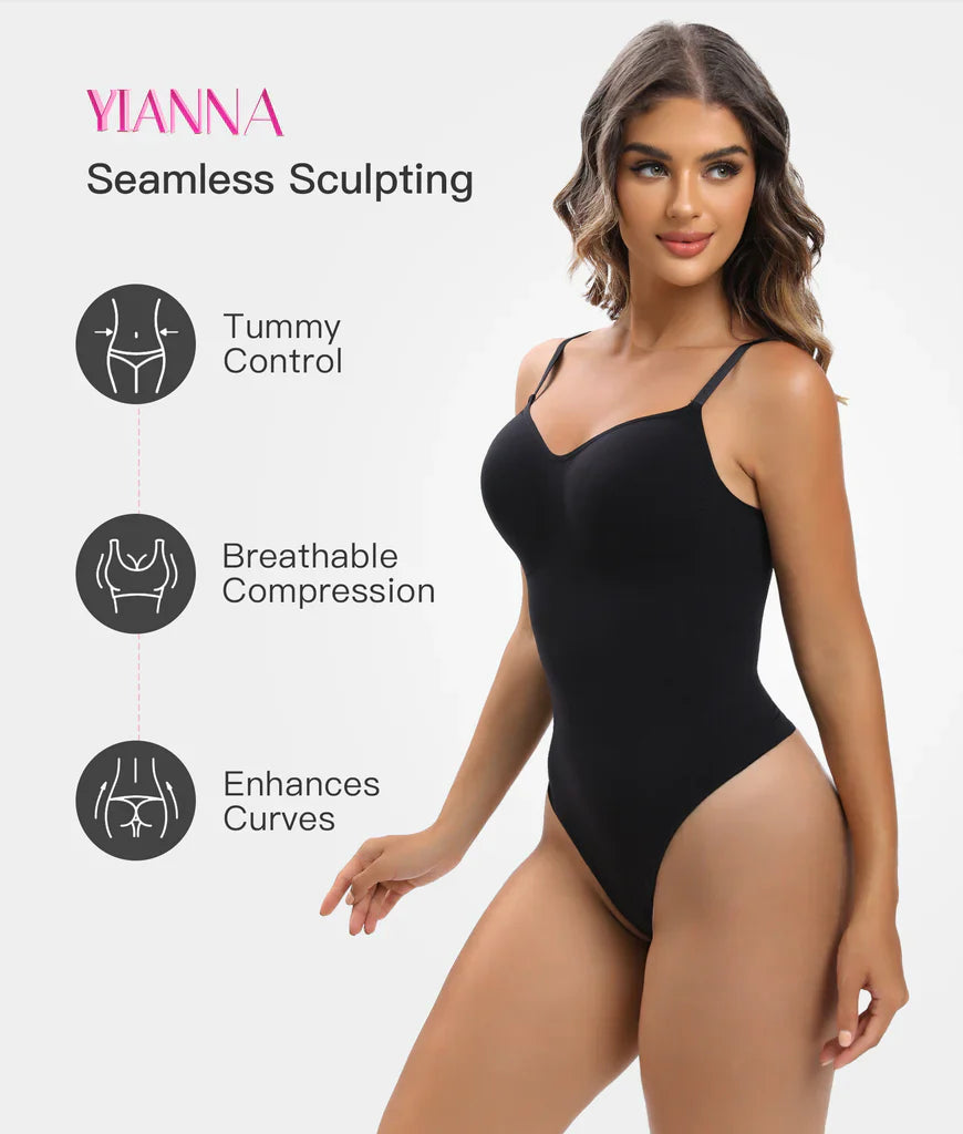 Women Shapewear Tummy Control Bodysuit Seamless Sculpting Snatched Waist Body Suit Thong