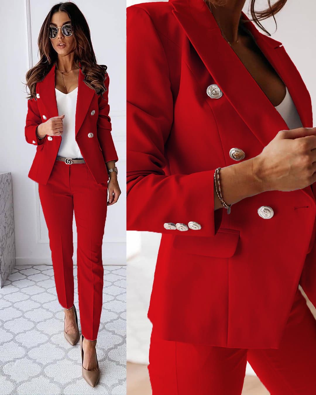 Enrica Tailored Pantsuit – Comfort Meets Elegance