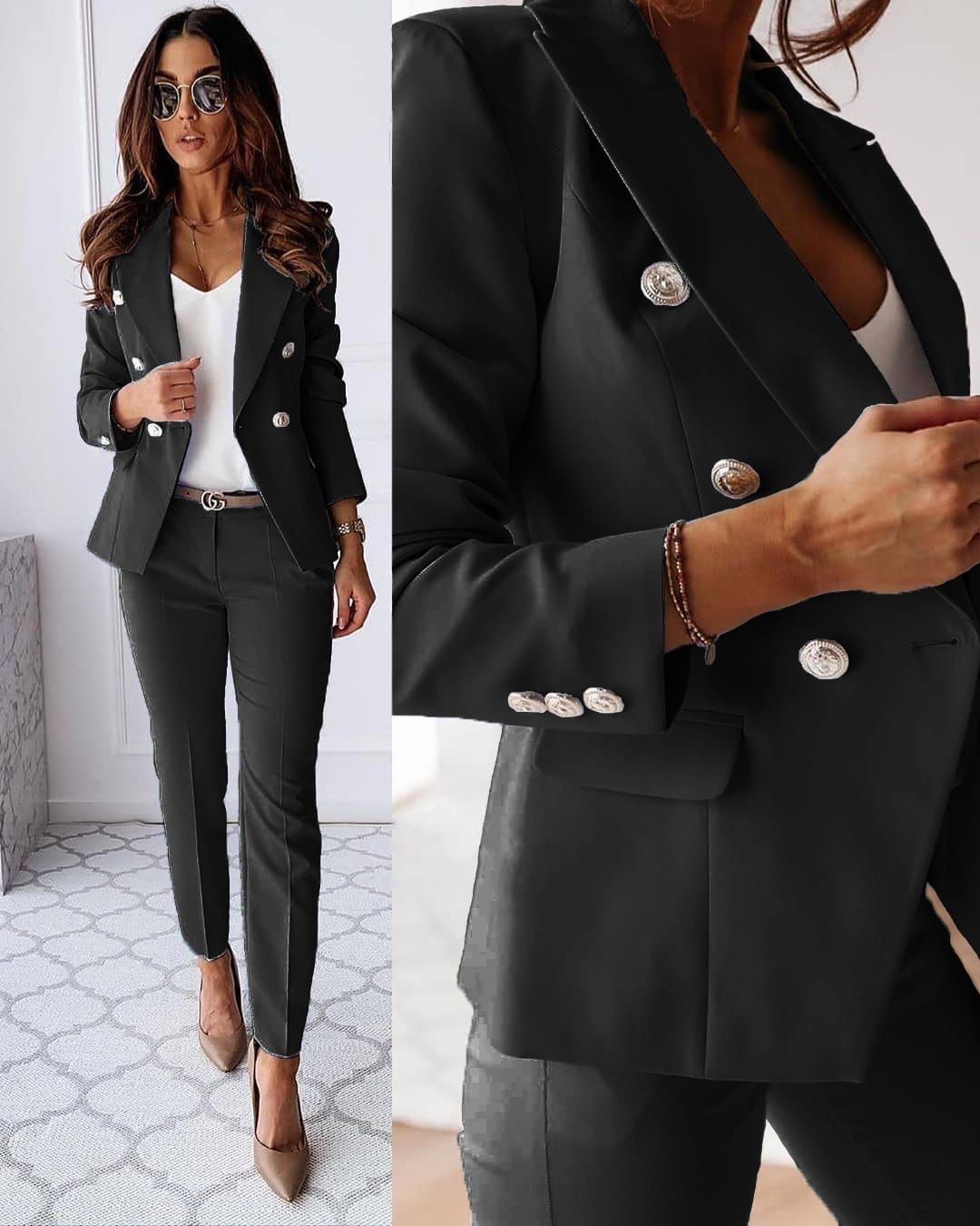 Enrica Tailored Pantsuit – Comfort Meets Elegance