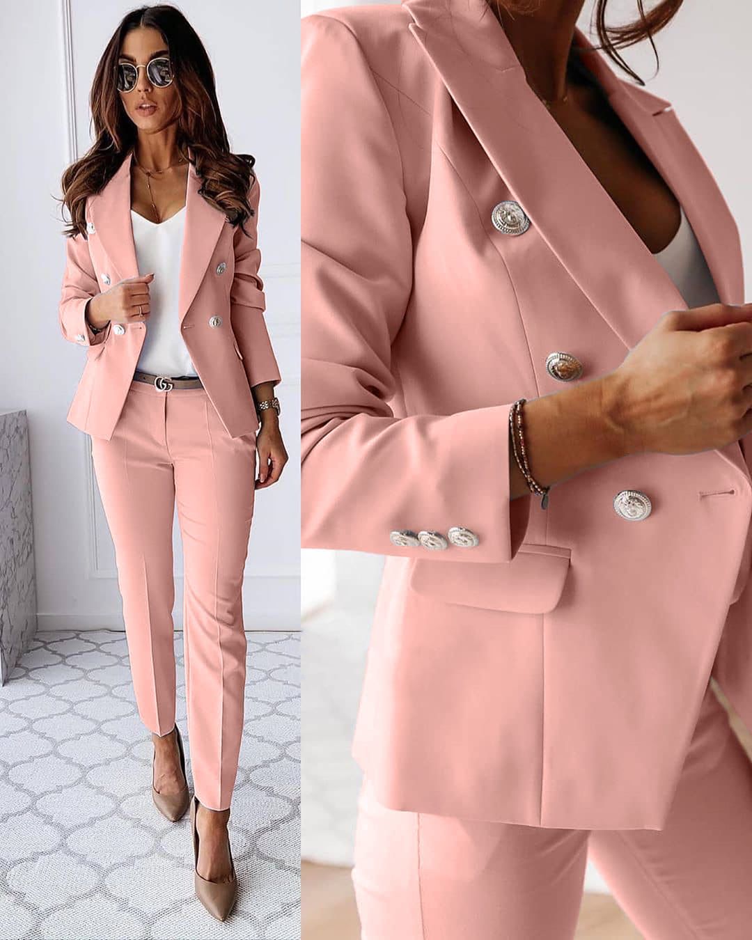 Enrica Tailored Pantsuit – Comfort Meets Elegance