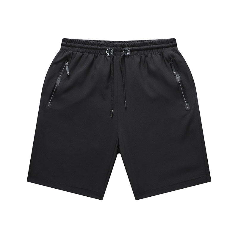 Plus Size Ice Silk Stretch Shorts for Men