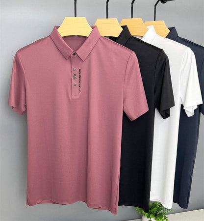 Polo de seda para hombre