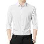 Camisa elástica antiarrugas