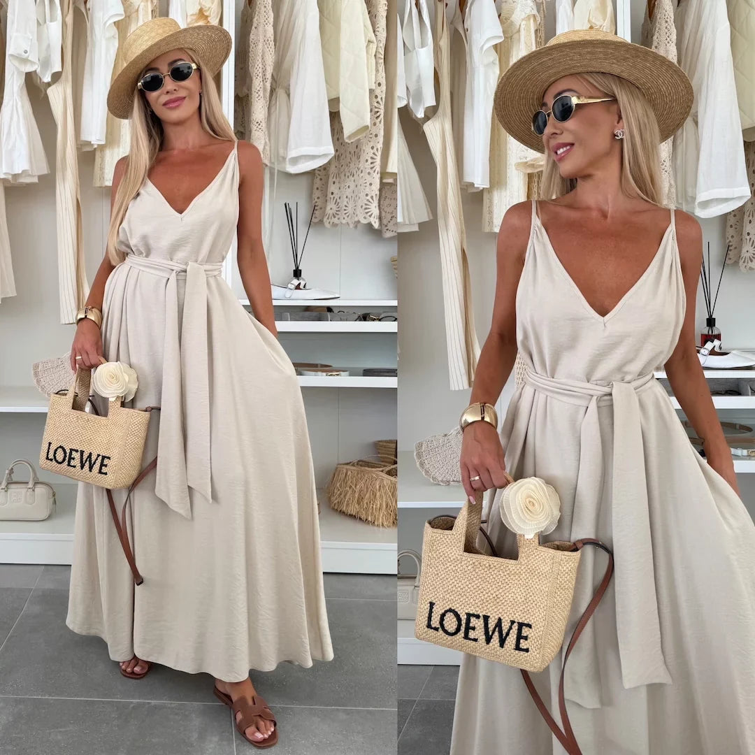 Dream Viscose Maxi Dress – Coral