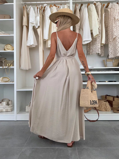 Dream Viscose Maxi Dress – Coral