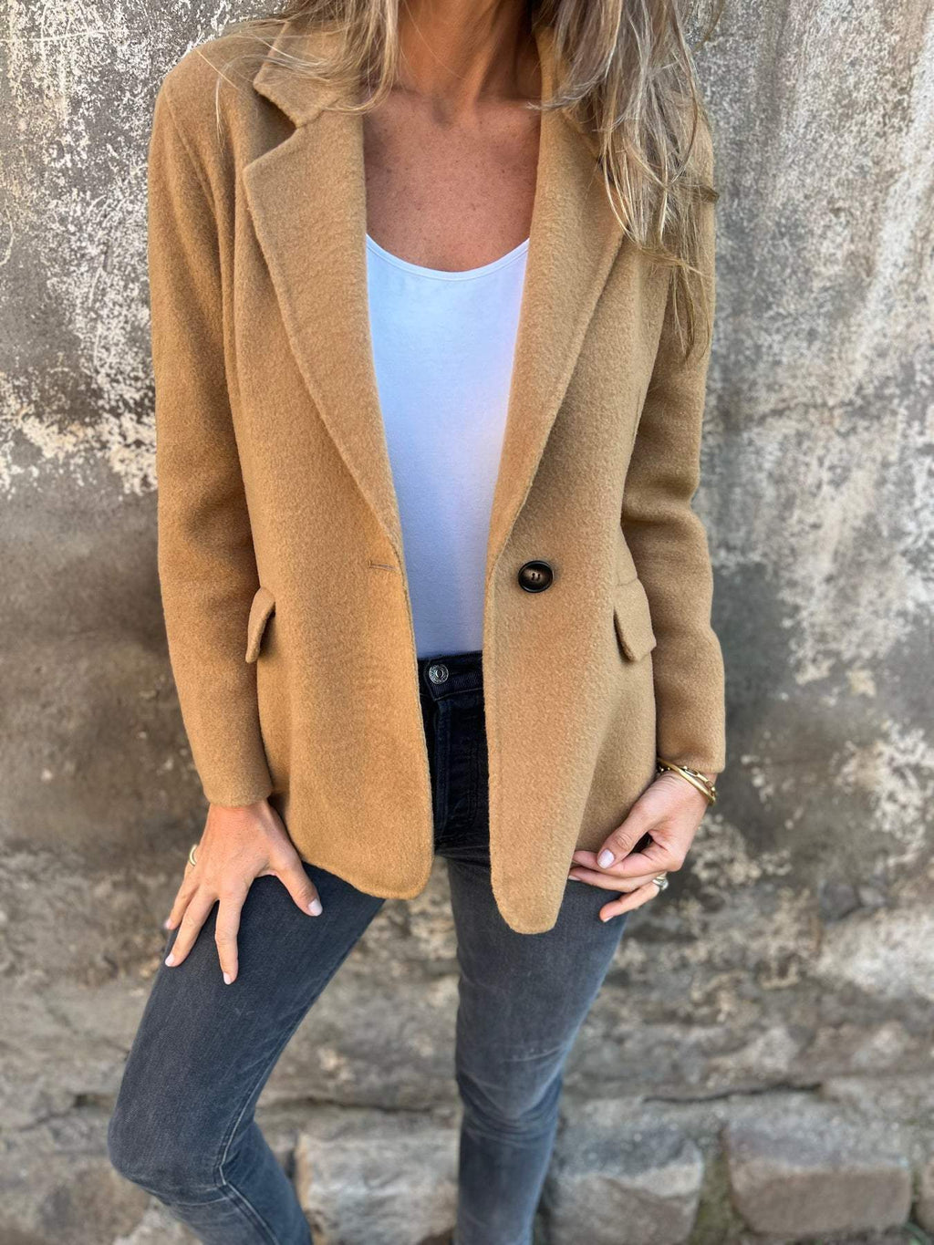 Diane - Button Blazer