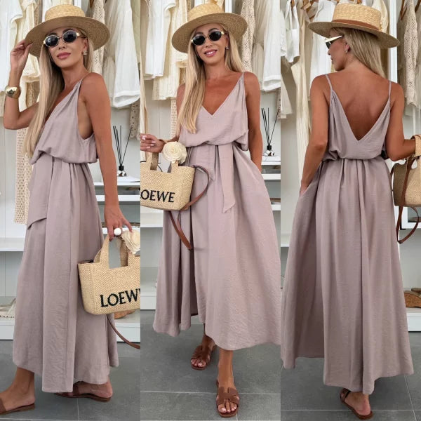 Dream Viscose Maxi Dress – Coral