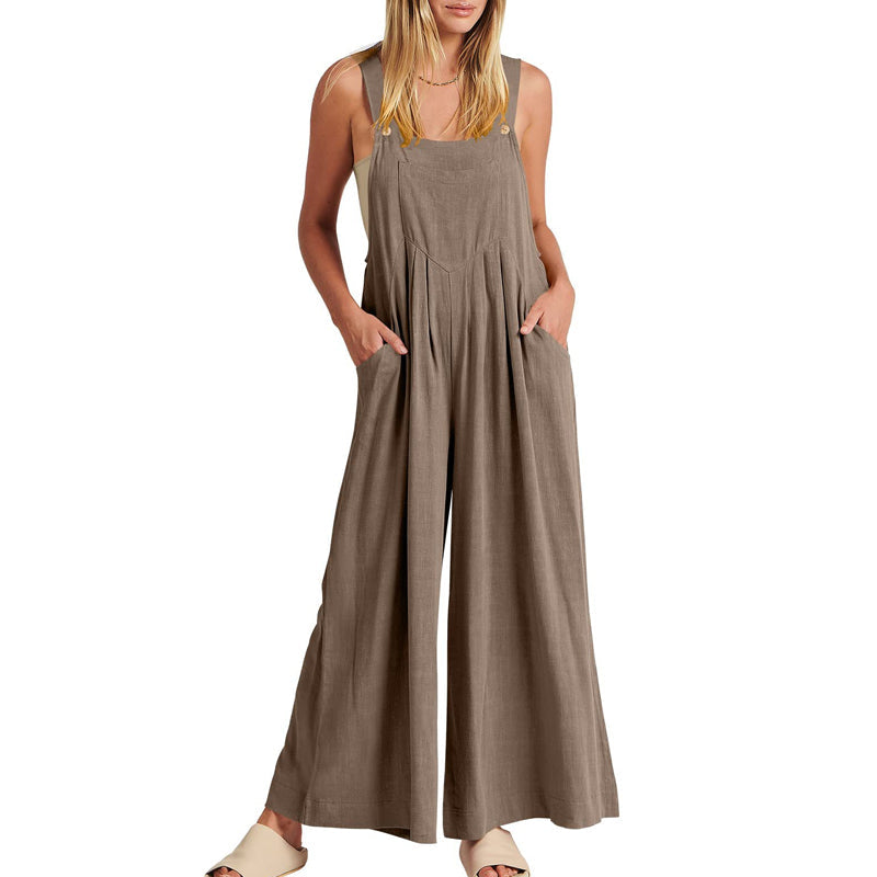 Sleeveless jumpsuit for women