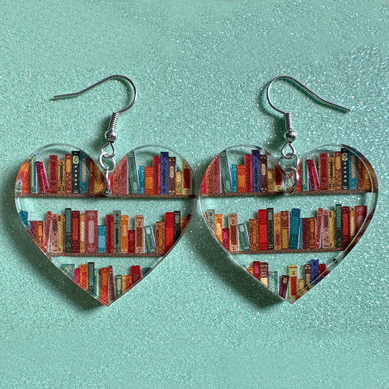 Pendientes de libro / pendientes para amantes de los libros