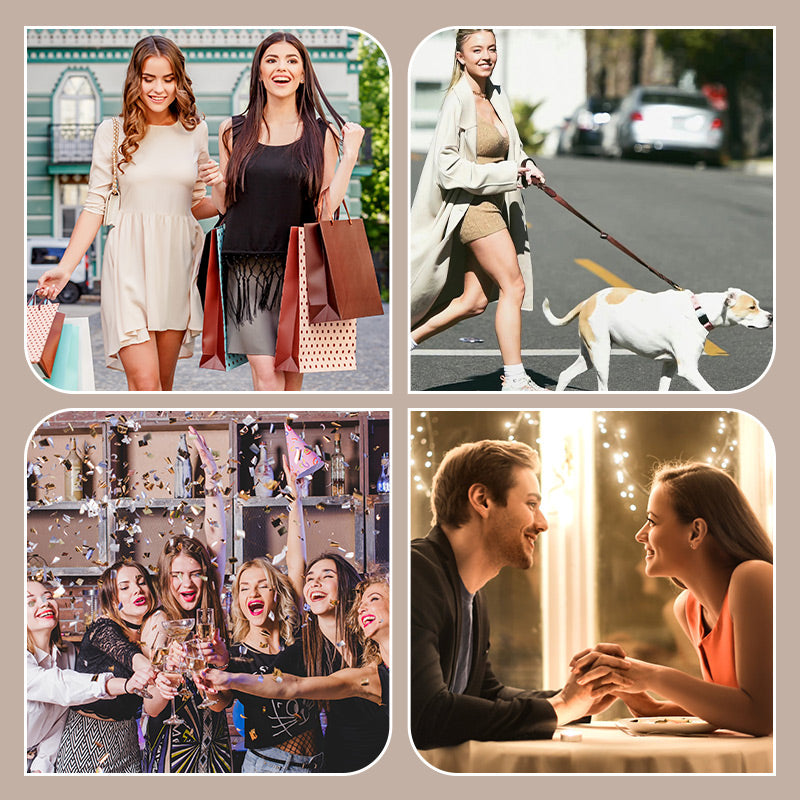 Elegant mini dress with round neckline and leopard print