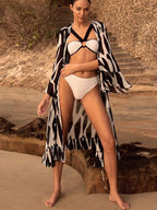 Contrast Color 3-Pieces Swimwear